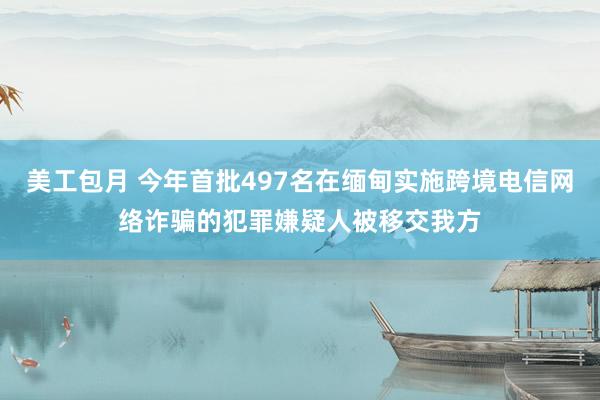 美工包月 今年首批497名在缅甸实施跨境电信网络诈骗的犯罪嫌疑人被移交我方